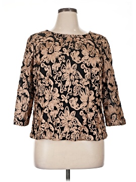 Alex Evenings 3/4 Sleeve Blouse