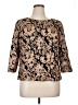Alex Evenings 100% Polyester Brown 3/4 Sleeve Blouse Size 1X - photo 1