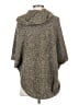 Jon & Anna 100% Polyester Gray Poncho Size S - photo 2