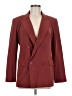 R | Label 100% Silk Burgundy Silk Blazer Size M - photo 1