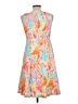 Chaps 100% Cotton Paisley Orange Cocktail Dress Size 12 (petite) - photo 2