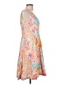 Chaps 100% Cotton Paisley Orange Cocktail Dress Size 12 (petite) - photo 4
