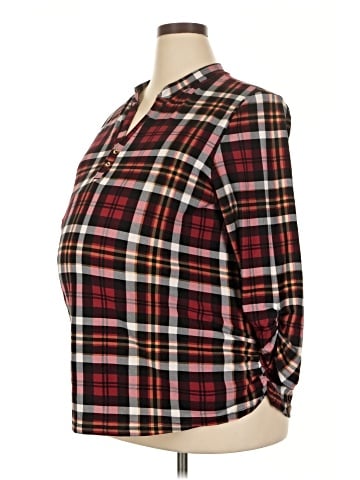 Feathers 3/4 Sleeve Blouse (view 1)