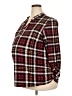 Feathers Burgundy 3/4 Sleeve Blouse Size 2X Maternity - photo 1