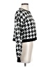 Alice + Olivia Houndstooth Black Wool Pullover Sweater Size S (estimated) - photo 4
