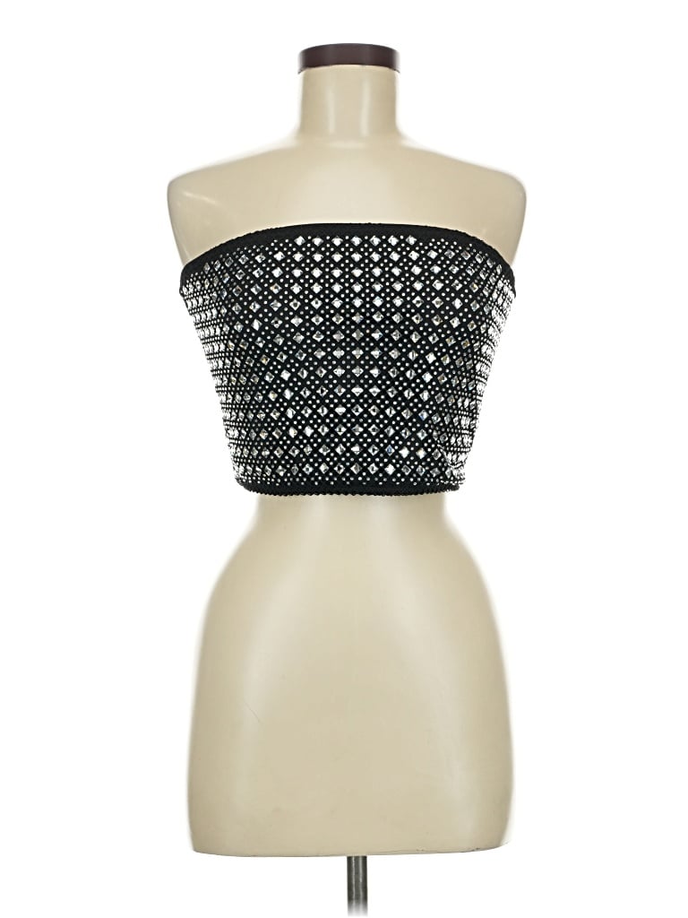 Windsor Tube Top Black Strapless Neckline Tops