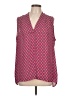 Laundry by Shelli Segal 100% Polyester Pink Sleeveless Blouse Size L - photo 1