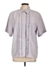 Christie & Jill 100% Polyester Gray Short Sleeve Blouse Size 12 - photo 1