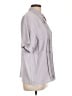 Christie & Jill 100% Polyester Gray Short Sleeve Blouse Size 12 - photo 4