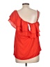 Seven Sisters 100% Polyester Orange Sleeveless Blouse Size L - photo 2