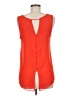 Mine 100% Polyester Orange Sleeveless T-Shirt Size M - photo 2