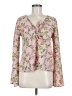 Ten Sixty Sherman 100% Polyester Pink Long Sleeve Blouse Size M - photo 1