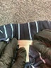 H&M 100% Polyester Stripes Blue Casual Pants Size 4 - photo 7