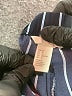 H&M 100% Polyester Stripes Blue Casual Pants Size 4 - photo 8