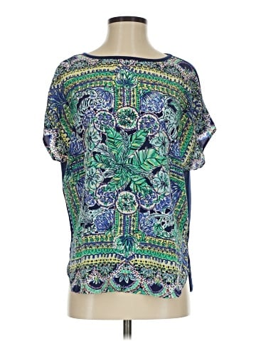 Lilly Pulitzer Short Sleeve Silk Top (view 1)