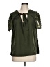 Shein Curve Green Short Sleeve Blouse Size 12 Plus (0) - photo 1