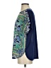 Lilly Pulitzer 100% Silk Paisley Blue Short Sleeve Silk Top Size XS - photo 5