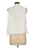 Max Studio 100% Polyester Ivory Sleeveless Blouse Size L - photo 2