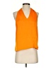 1.State 100% Polyester Orange Sleeveless Blouse Size S - photo 1