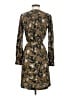 Ann Taylor LOFT 100% Polyester Print Brown Casual Dress Size XS - photo 2