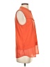 Trouve 100% Polyester Orange Sleeveless Blouse Size S - photo 4