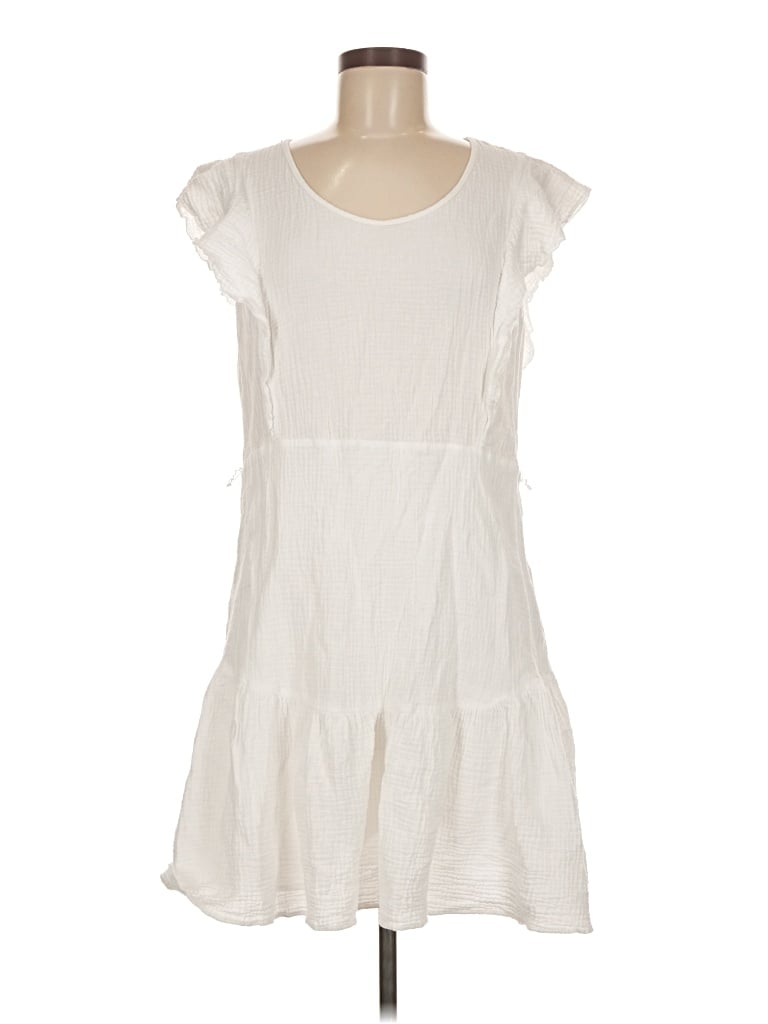 Pre-owned Drew Casual Dress In White