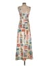 Commense Print Orange Casual Dress Size S - photo 2