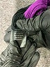 VERTIGO 100% Viscose Color Block Purple Pullover Sweater Size XS - photo 8