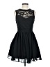 Deb 100% Polyester Solid Black Cocktail Dress Size 5 - photo 1