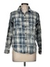 Vanilla Star 100% Cotton Plaid Blue Long Sleeve Button-Down Shirt Size M - photo 1