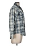 Vanilla Star 100% Cotton Plaid Blue Long Sleeve Button-Down Shirt Size M - photo 4