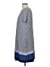 Apt. 9 Polka Dots Blue Casual Dress Size L - photo 5