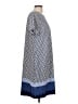 Apt. 9 Polka Dots Blue Casual Dress Size L - photo 4