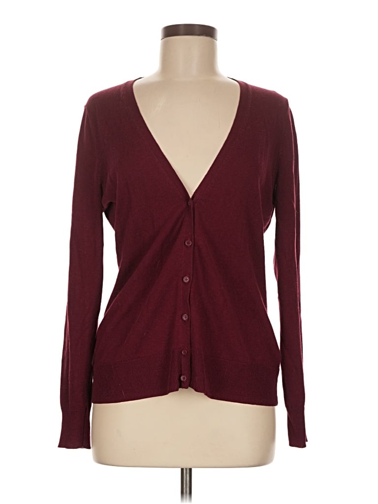 Pre-owned Old Navy Cardigan Sweater In Burgundy