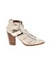 Gianni Bini 100% Leather Ivory Ankle Boots Size 8 - photo 1