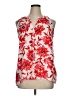 dalia 100% Polyester Red Sleeveless Blouse Size XL - photo 1