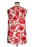 dalia 100% Polyester Red Sleeveless Blouse Size XL - photo 2