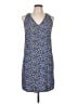 Gap 100% Rayon Print Blue Casual Dress Size L - photo 1