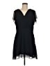 H&M 100% Polyester Solid Black Cocktail Dress Size M - photo 1