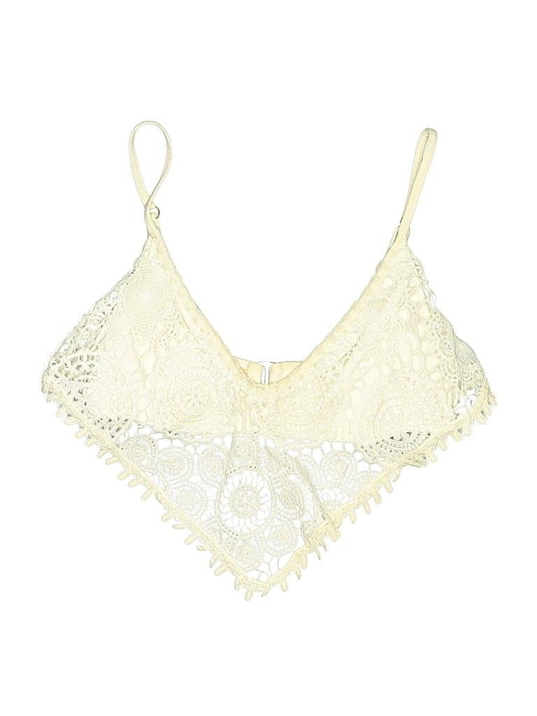 Pre-owned Ale By Alessandra Swimsuit Top Ivory Swimwear