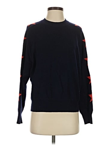 Aqua Cashmere Pullover Sweater (view 1)
