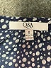 Q&A 100% Polyester Blue Sleeveless Blouse Size S - photo 7