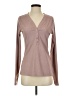 Athleta Brown Long Sleeve Henley Size S - photo 1