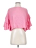Lilka Pink Short Sleeve Blouse Size S - photo 1