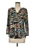 Dana Buchman Animal Print Ivory Long Sleeve Blouse Size M - photo 1