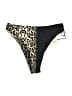 Superdown Animal Print Gold Swimsuit Bottoms Size XS - photo 1