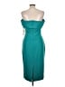 Theia Color Block Teal Cocktail Dress Size 10 - photo 2