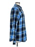 Lands' End 100% Cotton Plaid Blue Long Sleeve Button-Down Shirt Size M (tall) - photo 4