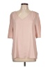 Ann Taylor 100% Polyester Pink Short Sleeve Blouse Size L - photo 1