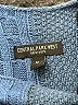 Central Park West Color Block Blue Turtleneck Sweater Size M - photo 7
